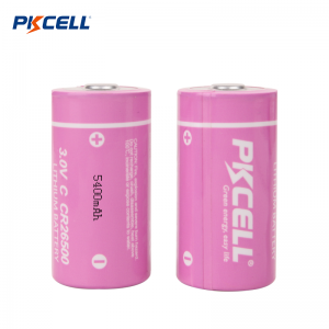 PKCELL CR26500 3V 5400mAh LI-MnO2 배터리 공장