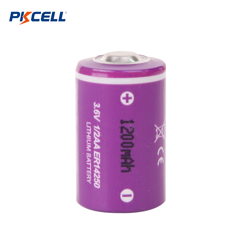 PKCELL ER14250 1/2AA 3.6V 1200mAh LI-SOCL2 배터리 공급업체