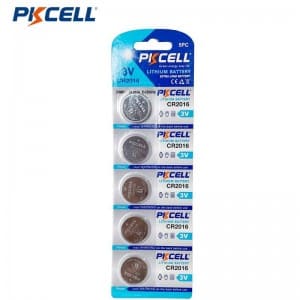 Hersteller von PKCELL CR2016 3V 75mAh Lithium-Knopfzellenbatterien