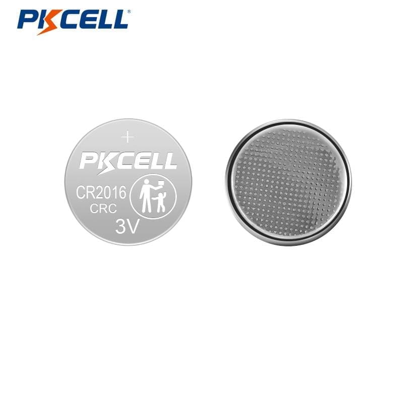 Proveedor de pilas de botón de litio PKCELL CR2016CRC 3V 85mAh