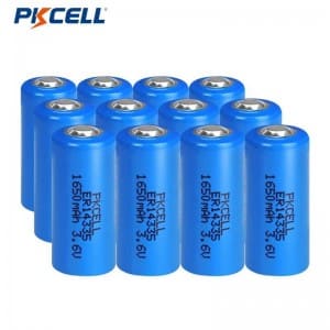 PKCELL ER14335 2/3AA 3.6V 1650mAh LI-SOCL2 โรงงานแบตเตอรี่