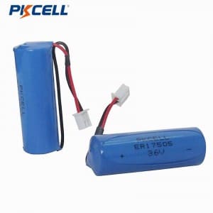 ספק סוללות PKCELL ER17505 3.6V 3400mAh LI-SOCL2