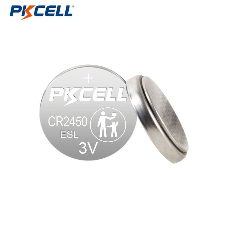 Поставщик литиевых батарей таблеточного типа PKCELL CR2450WSL 3 В, 620 мАч