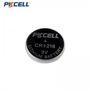 Proveedor de pilas de botón de litio PKCELL CR1216 3V 25mAh