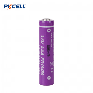 PKCELL ER10450 AAA 3.6V 800mAh LI-SOCL2 Battery Manufacturer