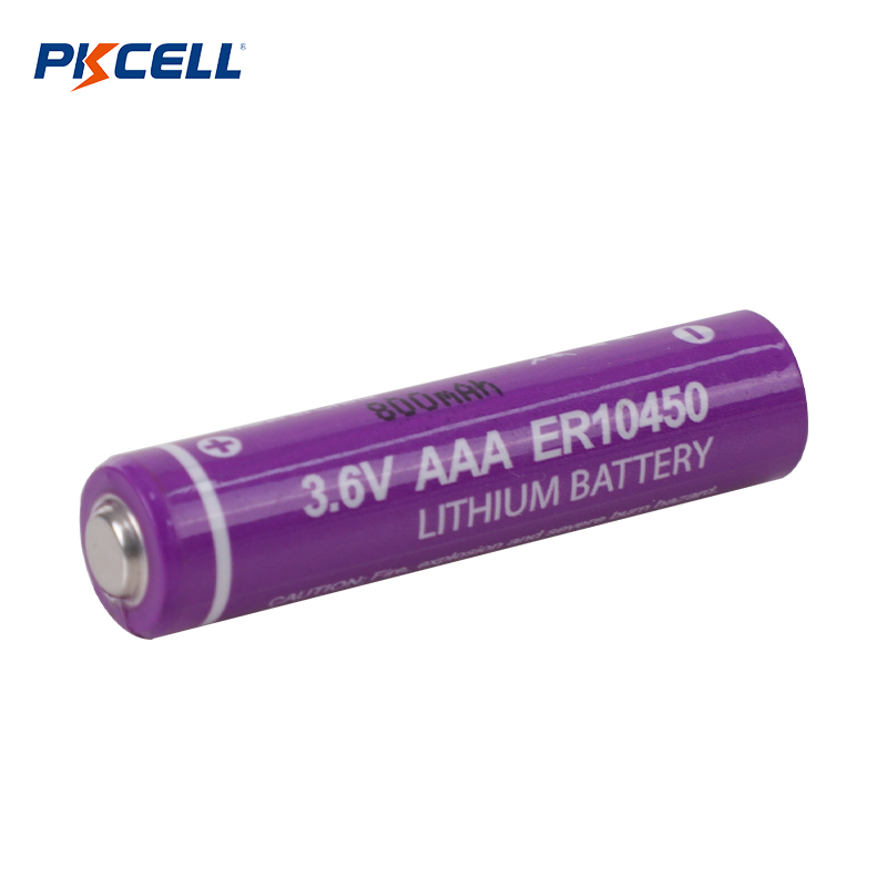 Fabricant de batterie PKCELL ER10450 AAA 3,6 V 800 mAh LI-SOCL2
