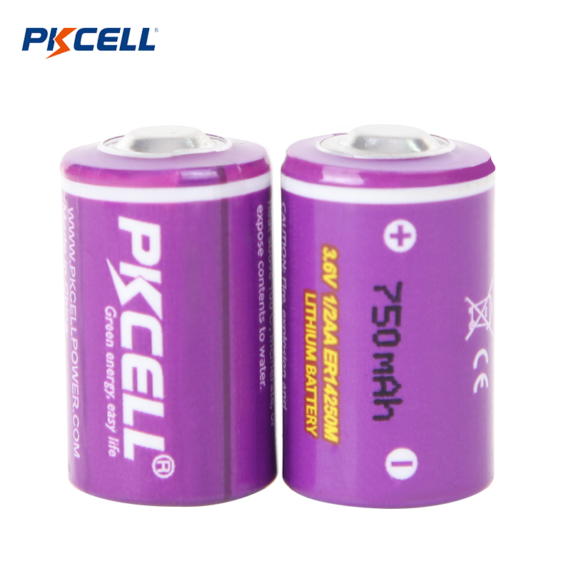 PKCELL ER14250M 1/2AA 3.6V 750mAh LI-SOCL2 Fournisseur de batterie