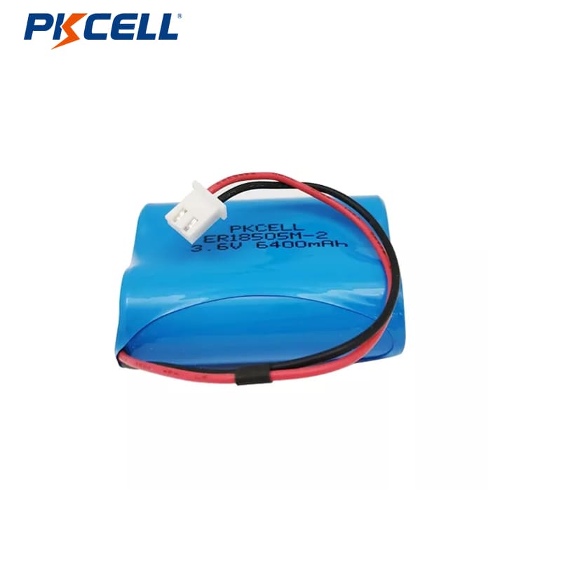 PKCELL ER18505 A 3.6V 1600mAh 6400mAH LI-SOCL2 חבילות סוללות