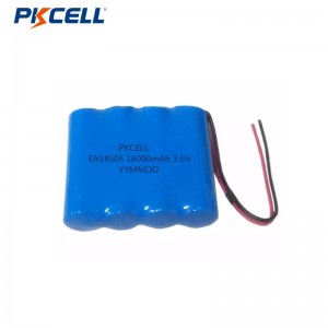 PKCELL ER18505 A 3,6V 1600mAh 6400mAH LI-SOCL2 batteripakker