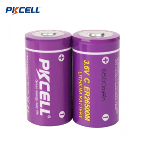 PKCELL ER26500M C 3.6V 6500mAh LI-SOCL2 Battery Supplier