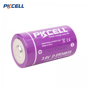 PKCELL ER34615 D 3.6V 19000mAh LI-SOCL2 ผู้จัดจำหน่ายแบตเตอรี่