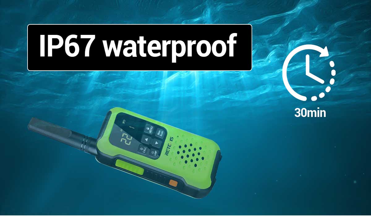 RT49P IP67 waterproof two way radio