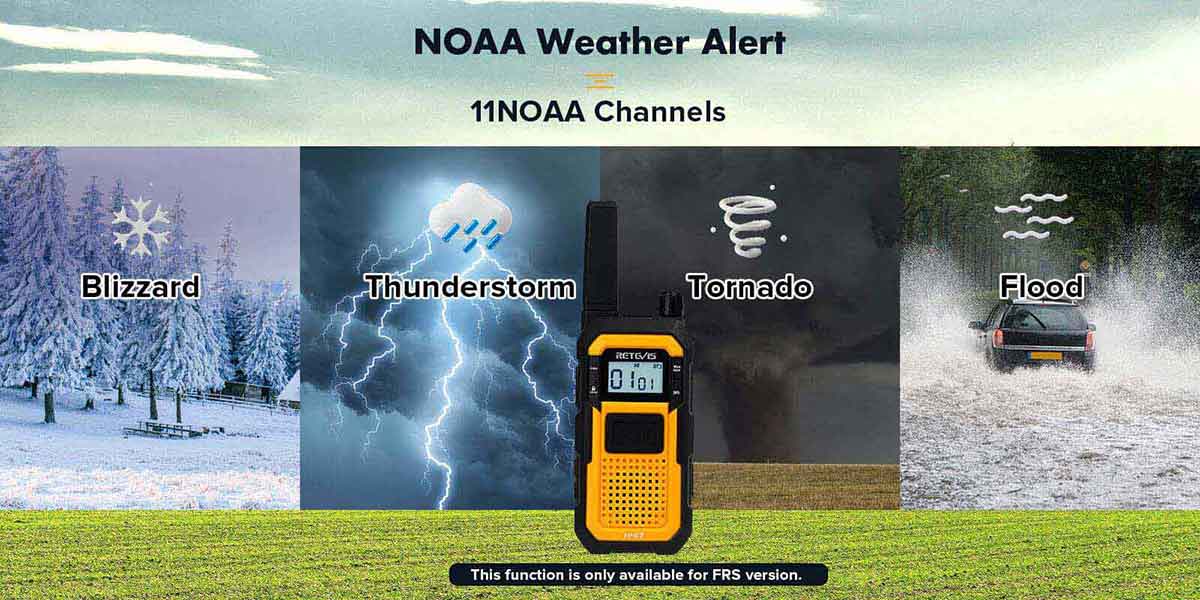 Retevis RB48 Walkie Talkie Has NOAA Weather Alert