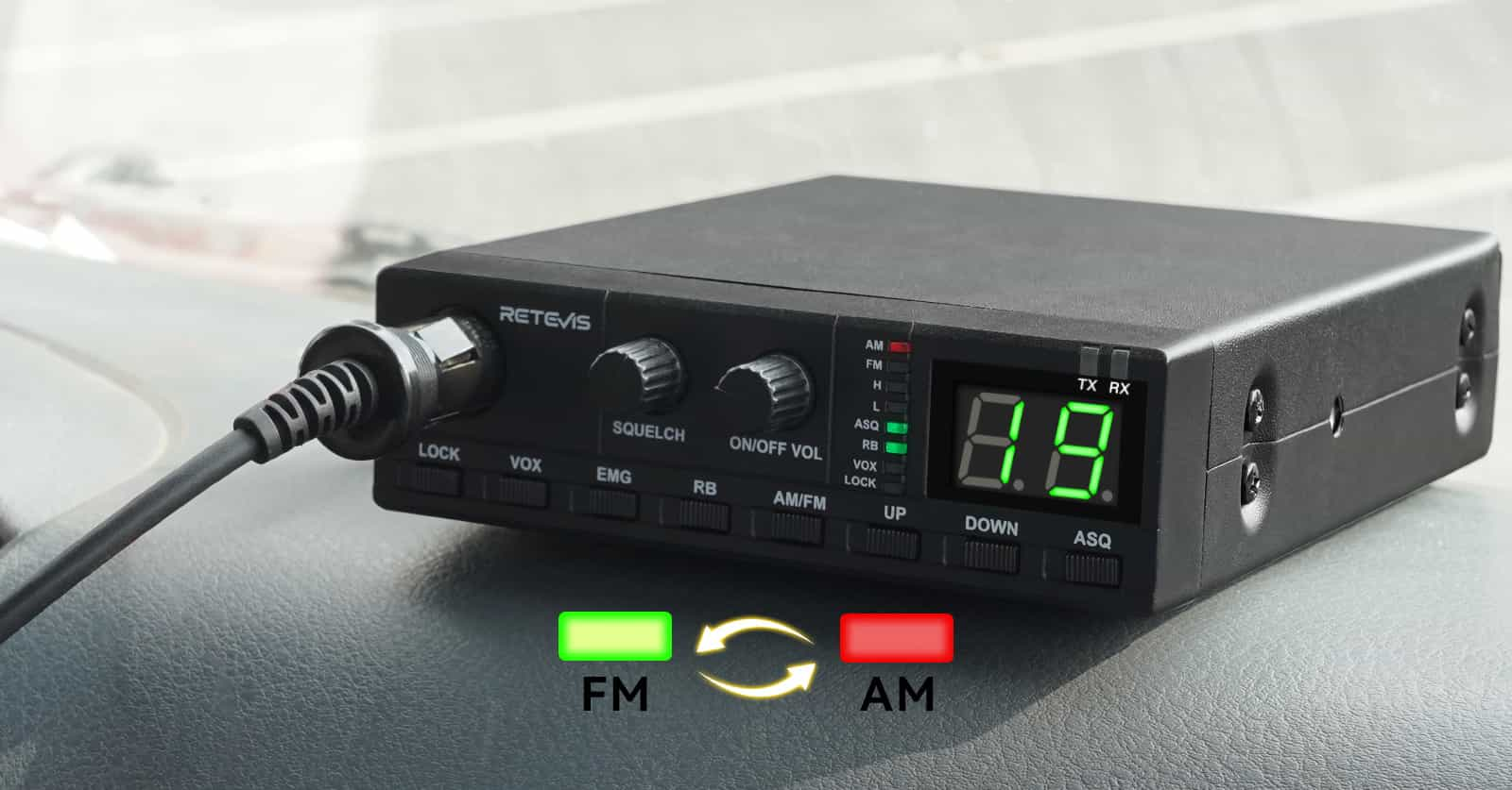 AM/FM CB radio