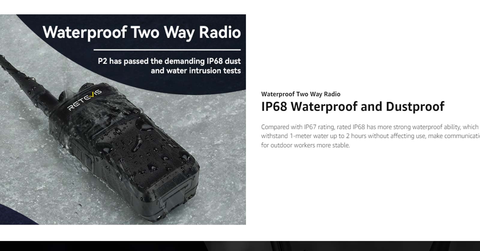 high power waterproof radio