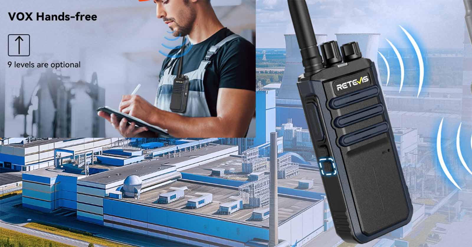 retevis rt86a vox two way radio