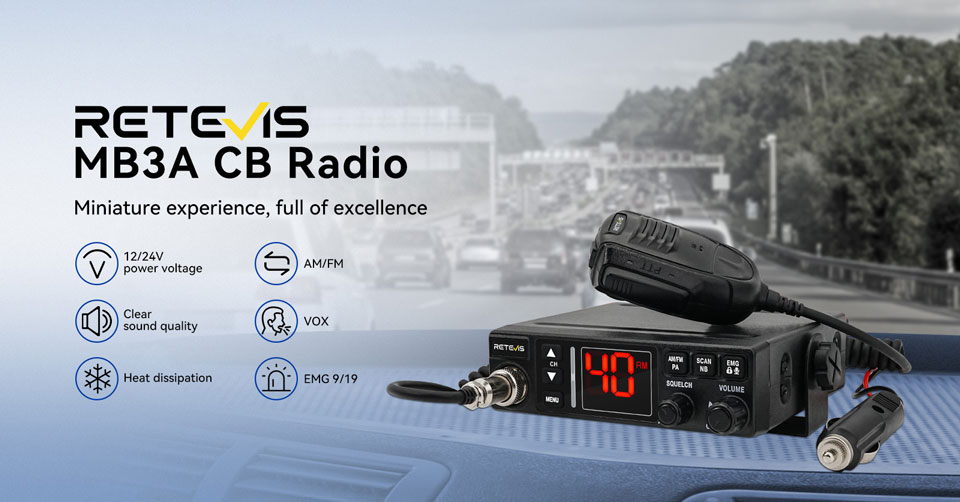 Retevis MB3A Dual-Mode AM/FM CB Radio