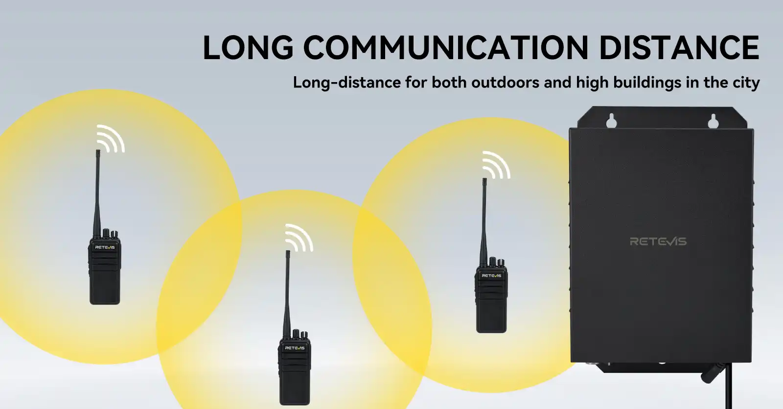 Retevis RB91 Repeater and RB24 Radio Long Range Communication